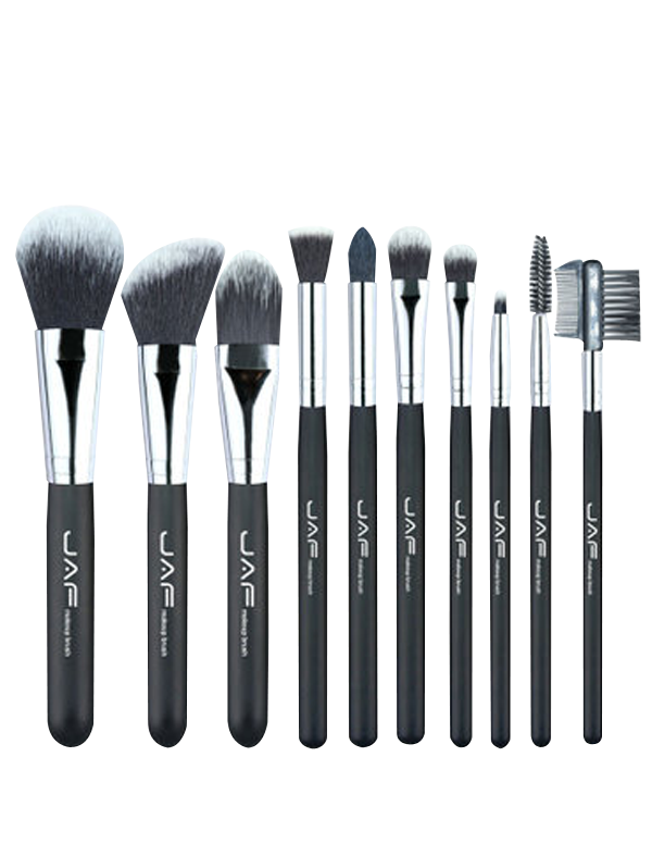 

10Pcs Nylon Beauty Makeup Brushes Set, Black