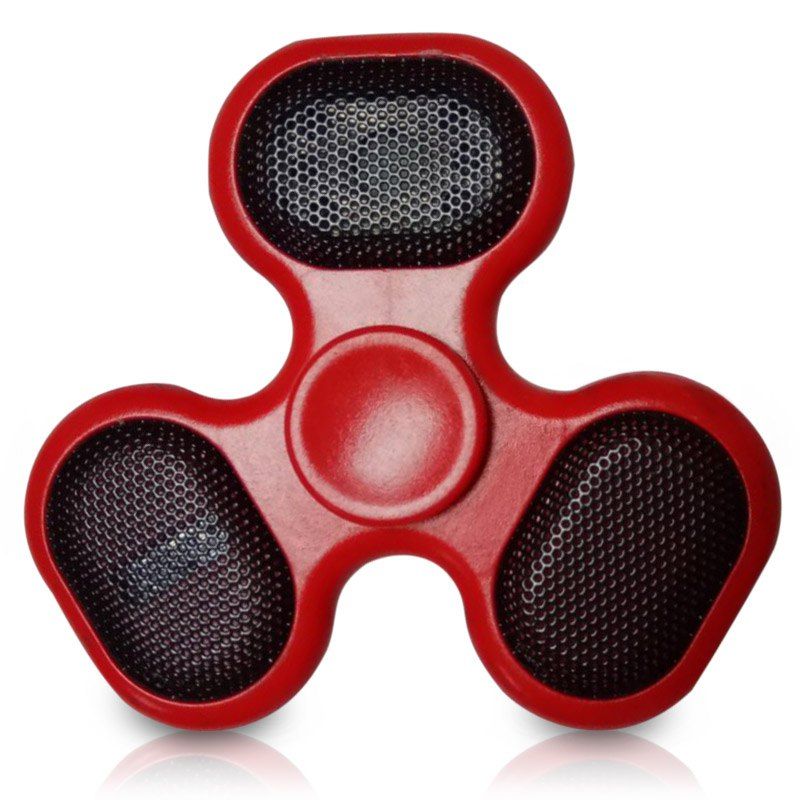 

Focus Toy LED Bluetooth Speaker Musical Triangle Hand Spinner, Red