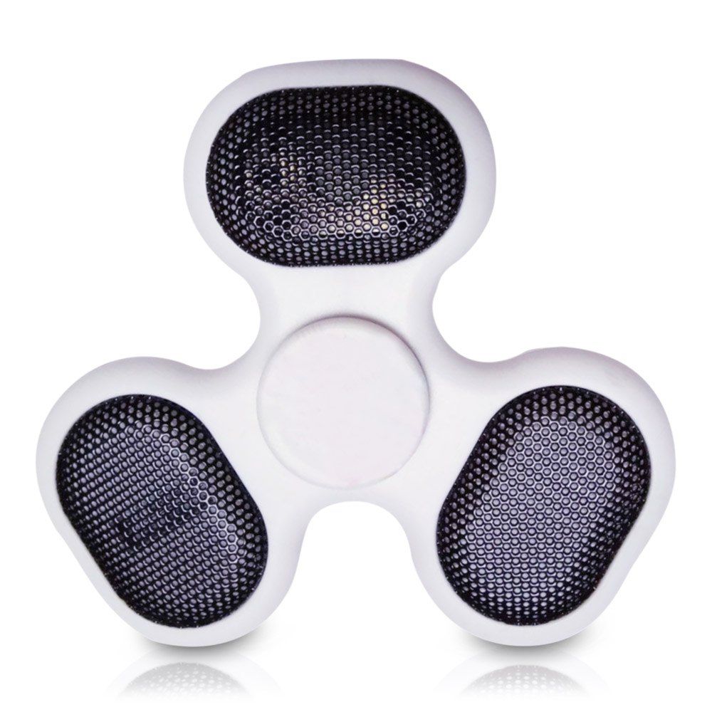 

Focus Toy LED Bluetooth Speaker Musical Triangle Hand Spinner, White