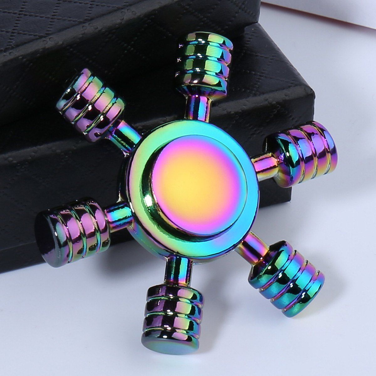 [65% OFF] Rainbow Zinc AlloyEDC Hand Spinner Fidget Toy | Rosegal