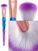 12Pcs Taper Angular Fancy Gradient Color Makeup Brushes Set -  