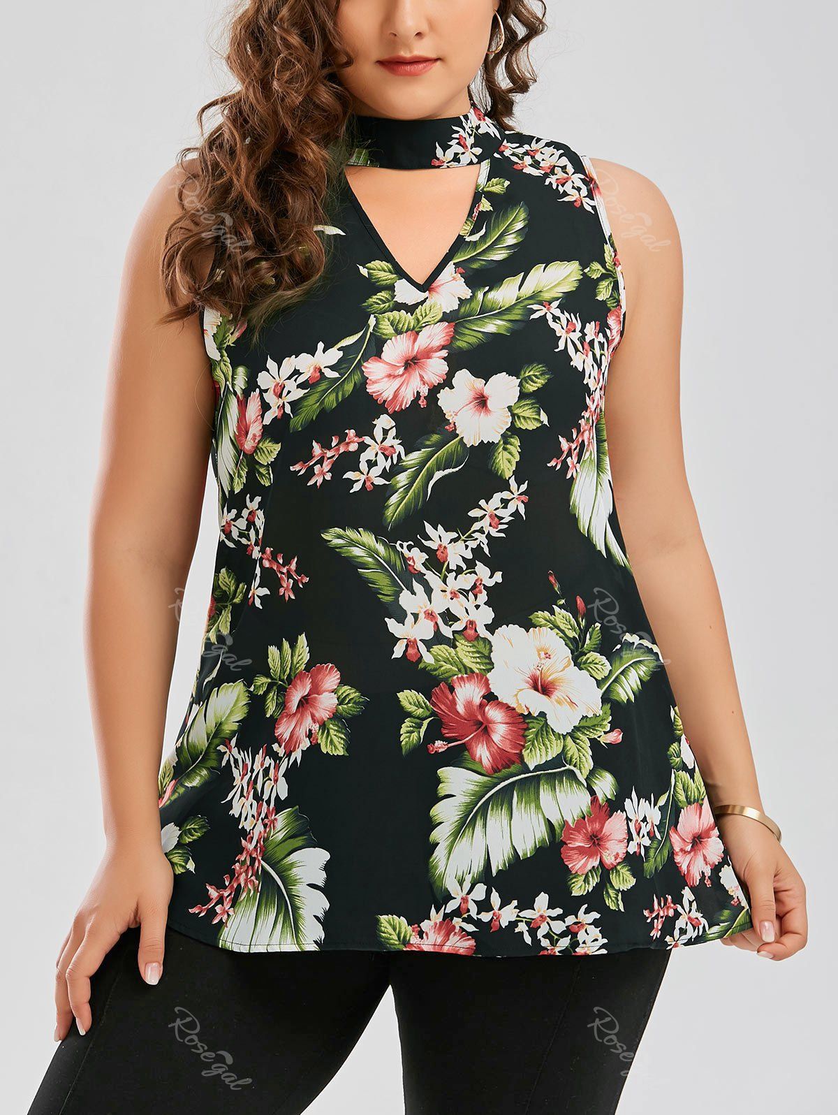 hawaiian blouses plus size