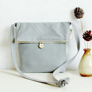Canvas Fold Down Crossbody Bag