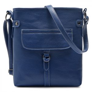 Faux Leather Stitching Crossbody Bag