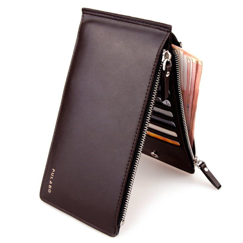 

Bifold Faux Leather Organizer Wallet, Coffee