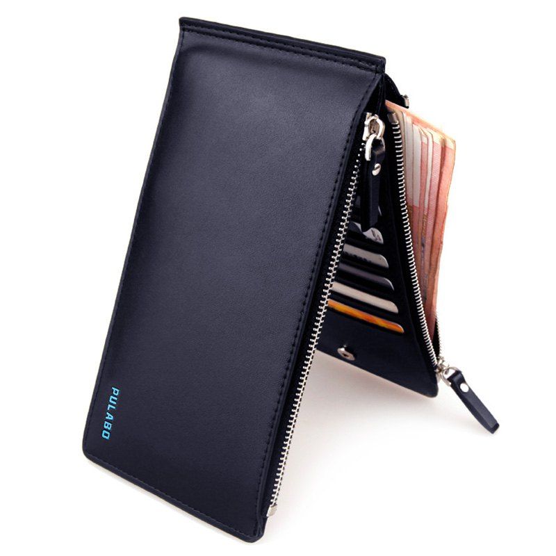 

Bifold Faux Leather Organizer Wallet, Deep blue