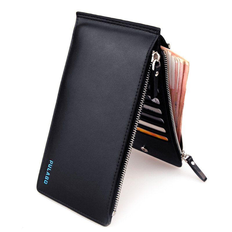 

Bifold Faux Leather Organizer Wallet, Black