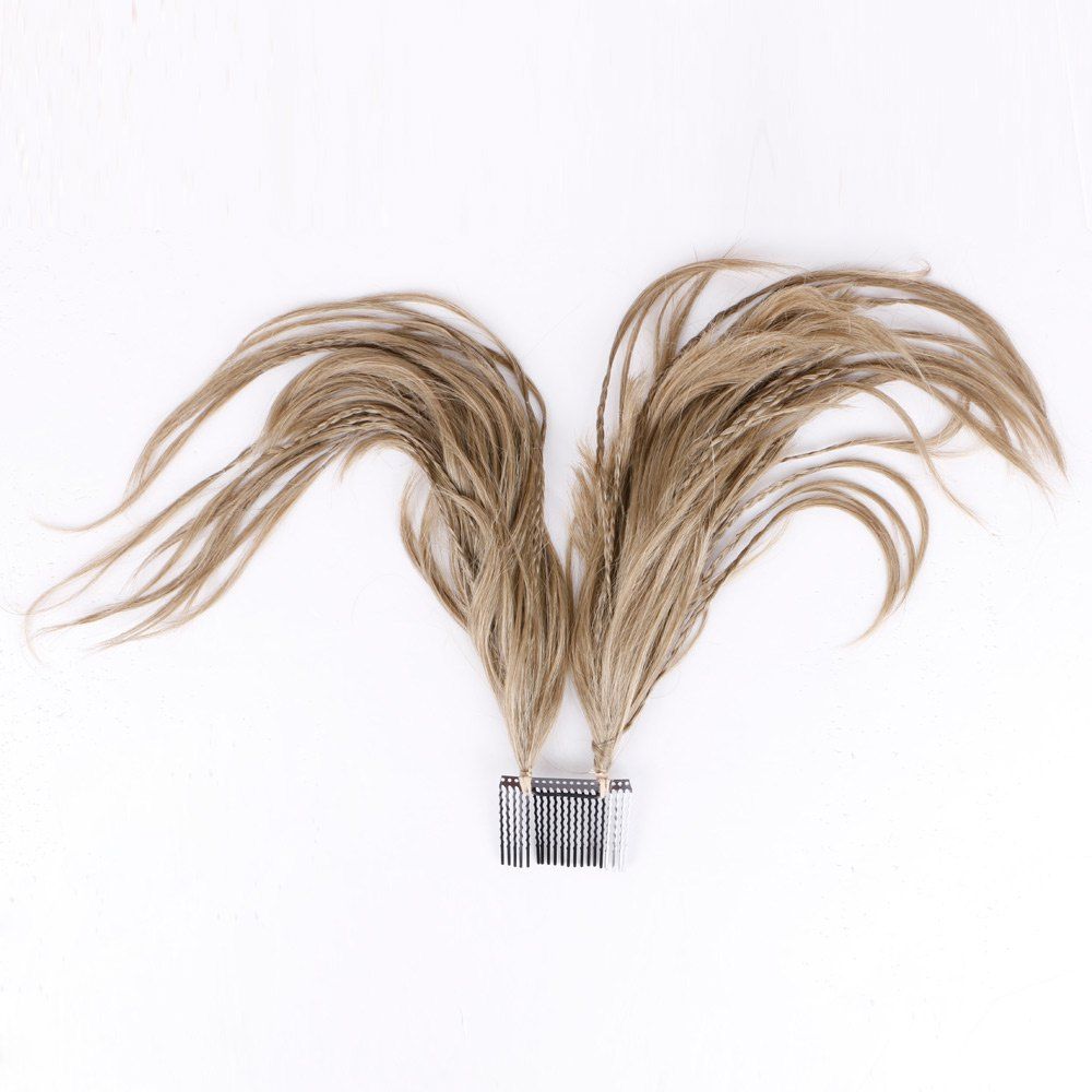 26 Off Straight Short Clip In Micro Braids Hair Pieces Rosegal