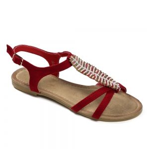 Flat Heel Beaded Leaf Snadals