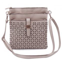 Hollow Out PU Leather Crosbody Bag