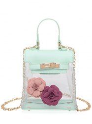 Flower Transparent Clear Handbag