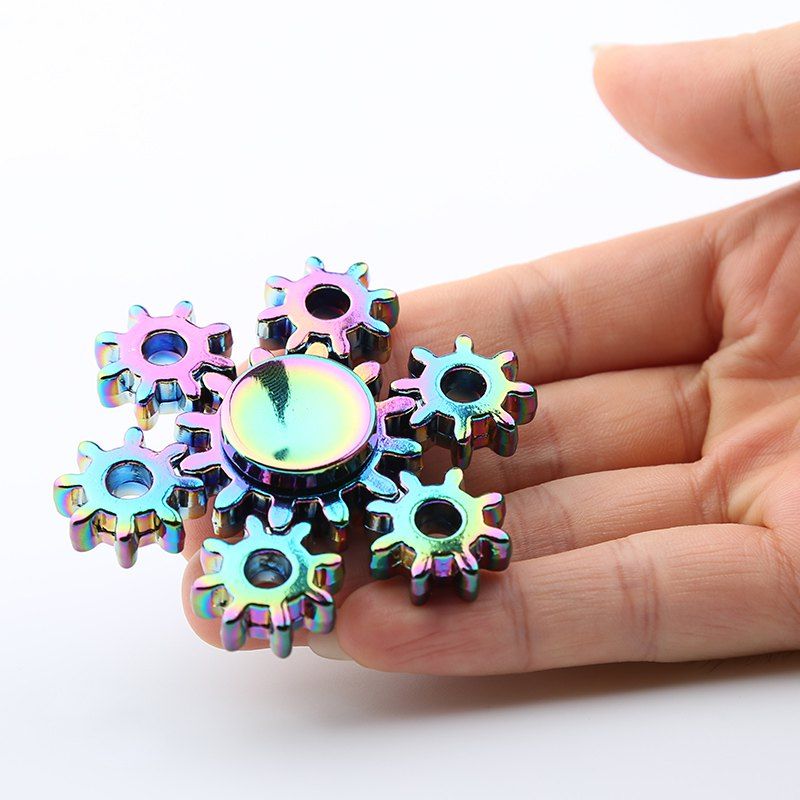 [37 Off] Colorful Rudder Shape Fidget Metal Spinner Anti Stress Toy Rosegal