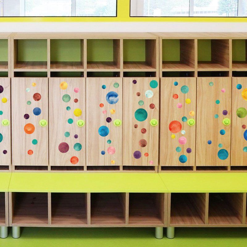 

Vinyl Colorful Circle DIY Wall Sticker For Kids, Colormix