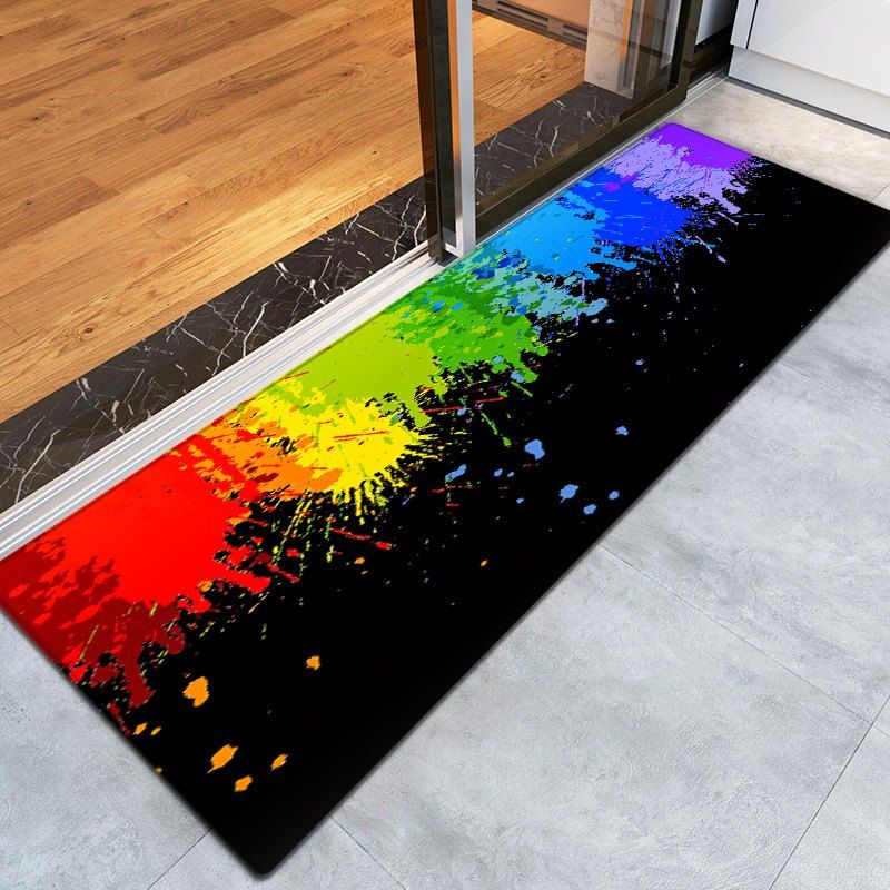 51 Off Paint Splatter Pattern Water Absorption Flannel Area Rug S Paint Splatter Pattern Water Absorption Flannel Area Rug