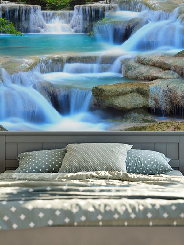 

3D Print Magic Landscape Waterfall Wall Hang Tapestry, Colormix