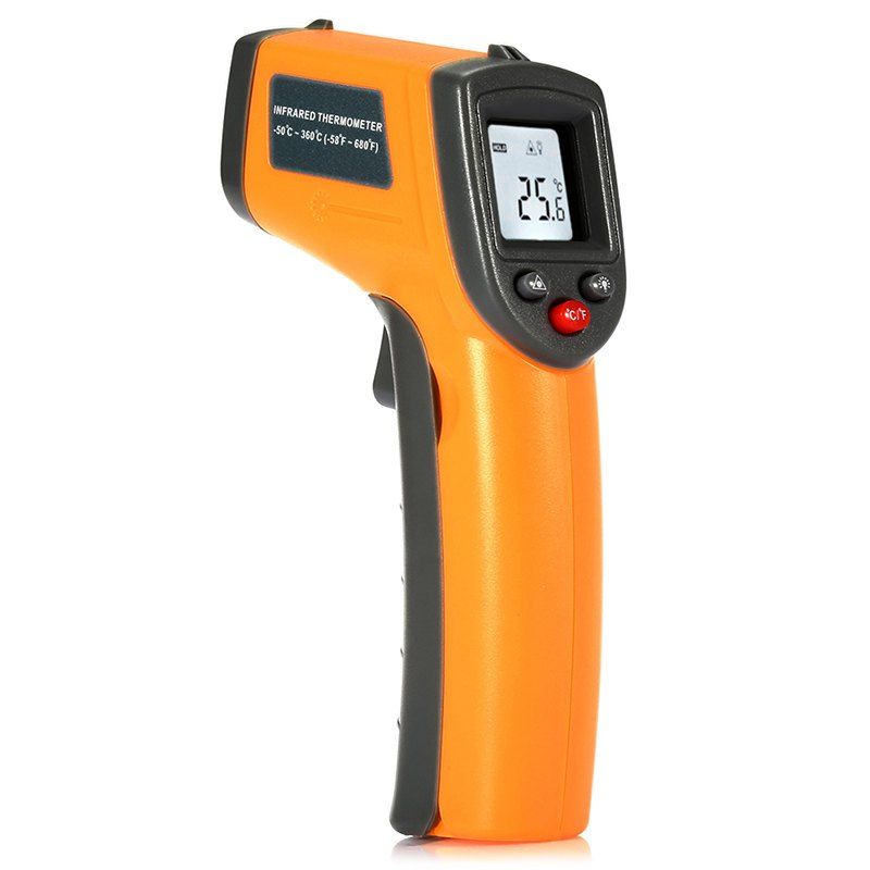 

GS320 LCD Display Digital IR Infrared Thermometer with Data Hold, Yellow