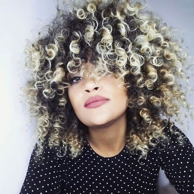 

Medium Colormix Shaggy Afro Curly Synthetic Wig