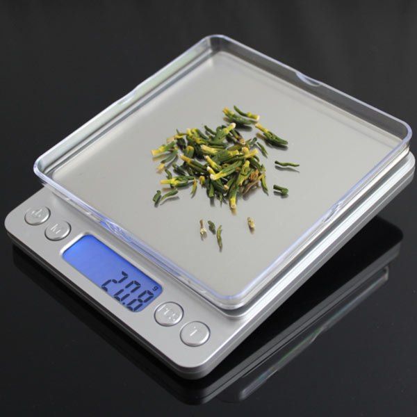 

Portable High Precision Weighting Food Electronic Scale, Silver