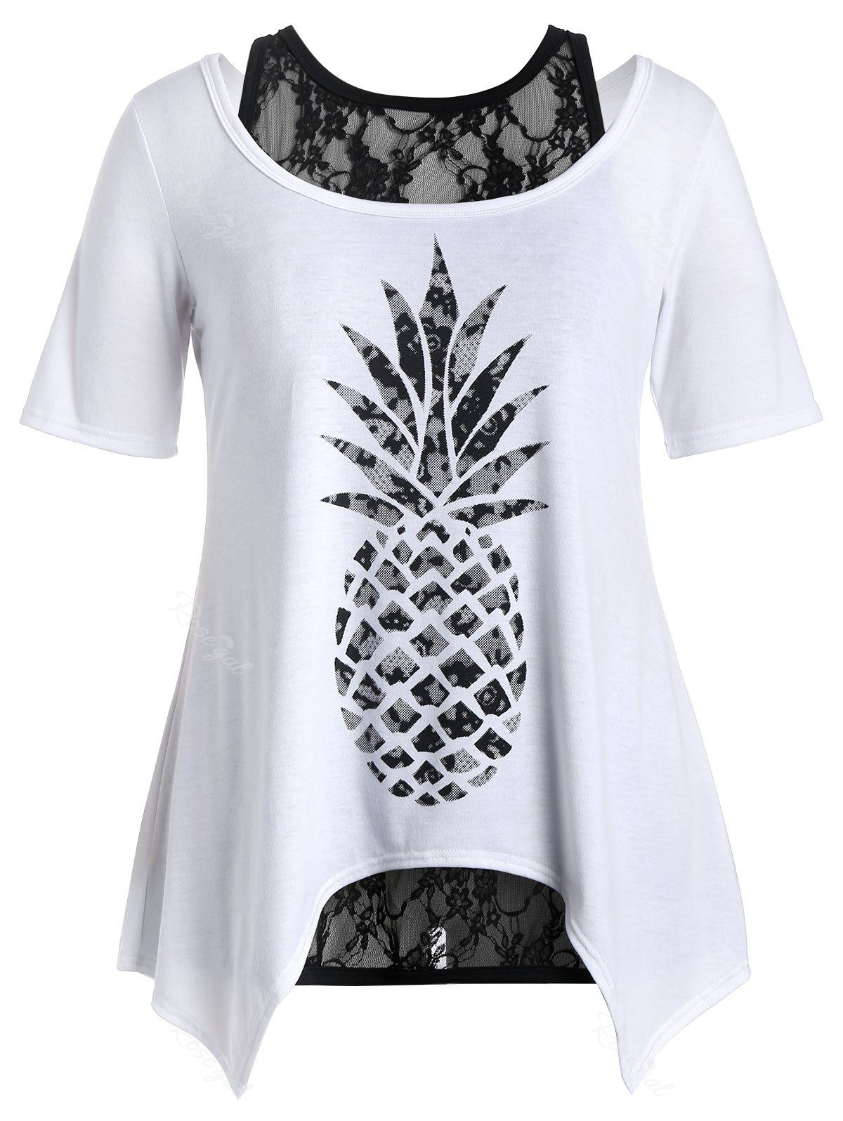 plus size pineapple shirt