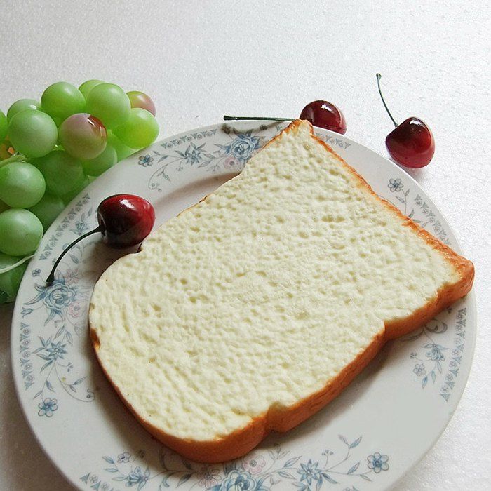 

1Pcs Squishy Toy Home Decor PU Simulation Toast, Limeade