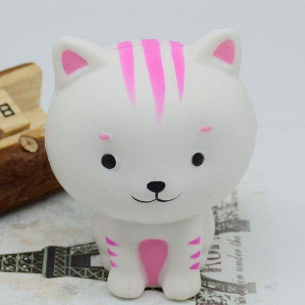 

PU Slow Rising Squishy Animal Toy Simulation Cat, White