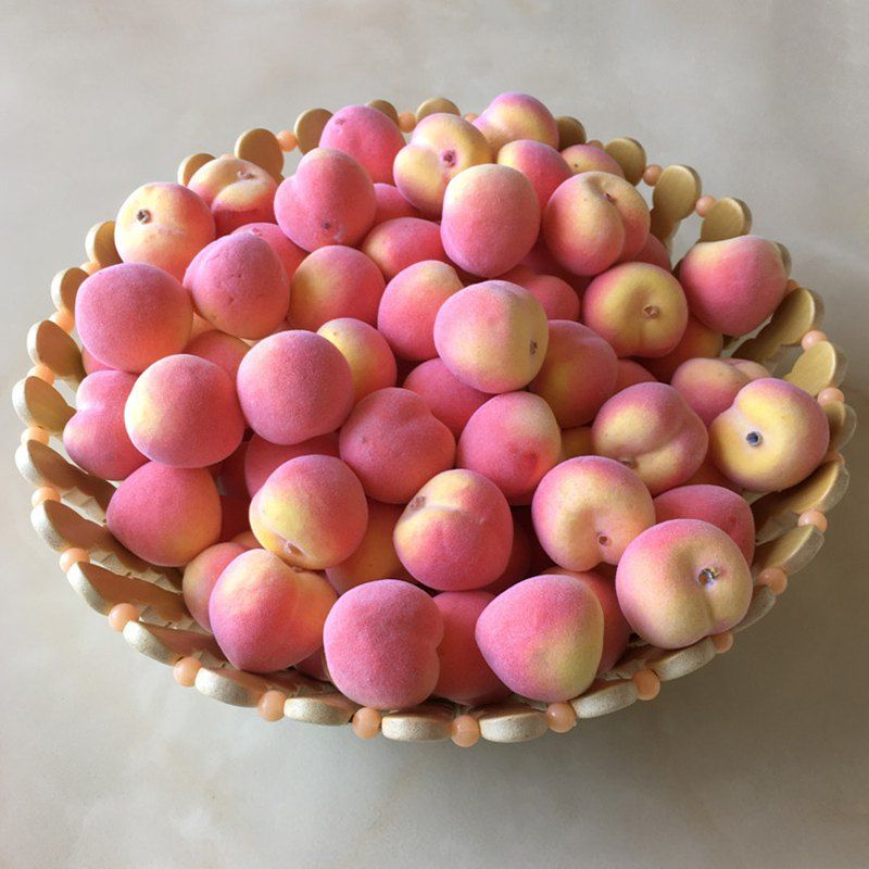 

100 Pcs Squishy Toy PU Simulation Peach Slow Rising, Papaya