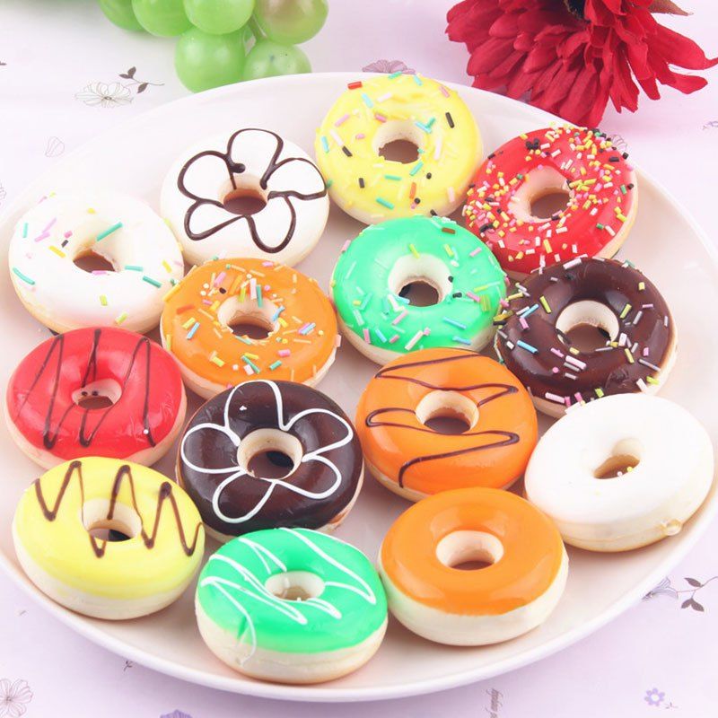 

Random Slow Rising Simulated Doughnut Squishy Toy, Random color