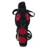 Tie Up Sandales à talons à la broderie -  
