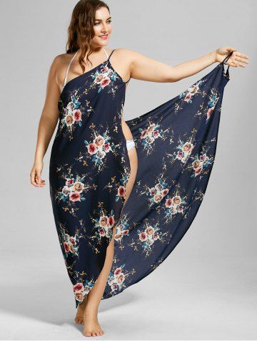 plus size maxi dress swim cover up