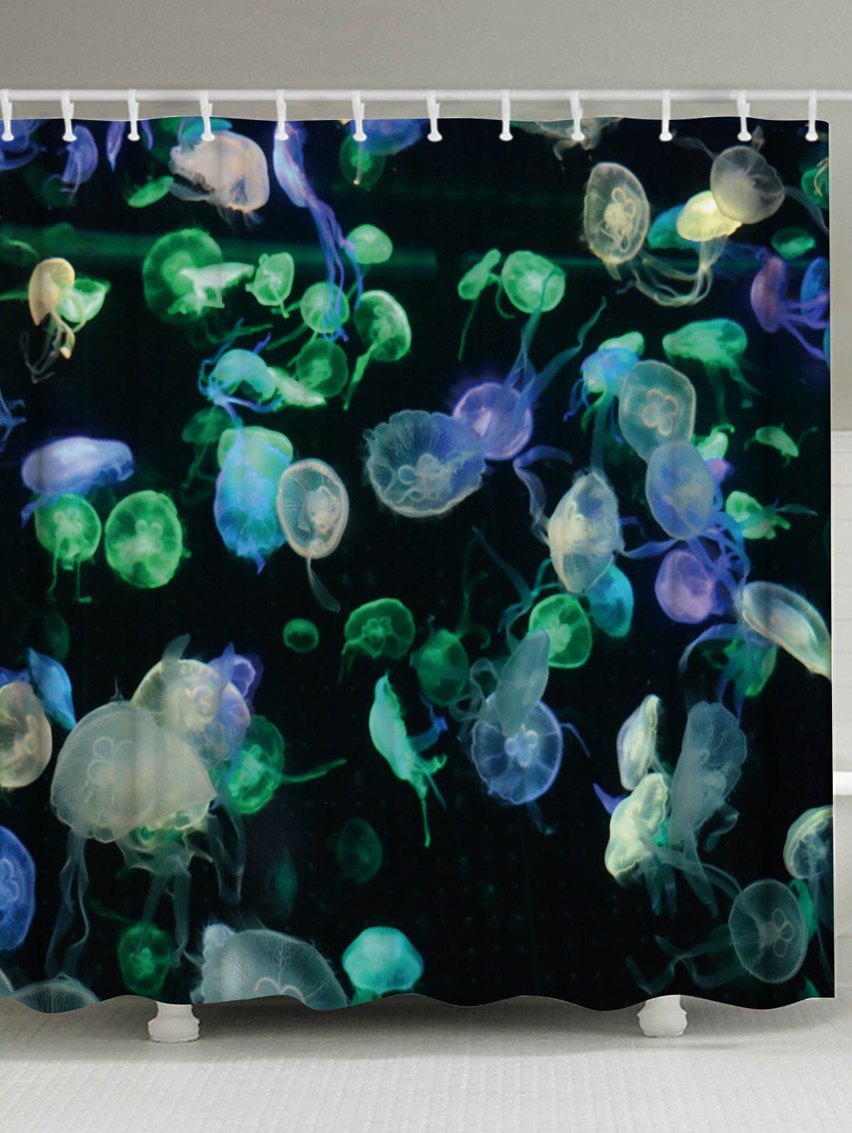 Colormix W71 Inch * L79 Inch Waterproof Jellyfish Extra Long Shower