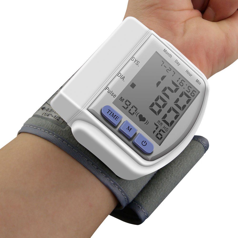 

Health Care Digital Upper Automatic Wrist Blood Pressure Monitor, White
