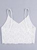 Lace Insert Backless Cami  Top -  