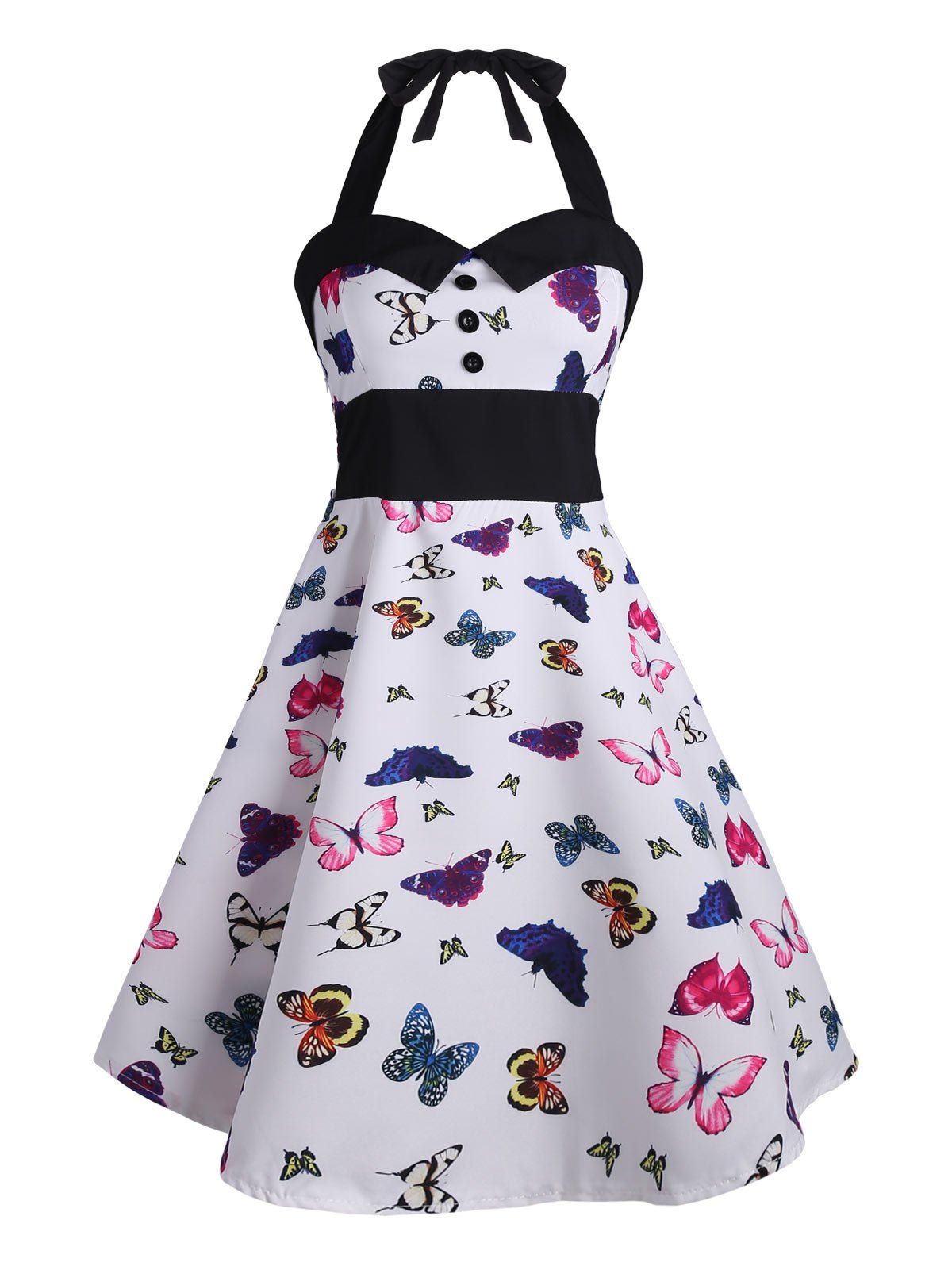 robe vintage papillon