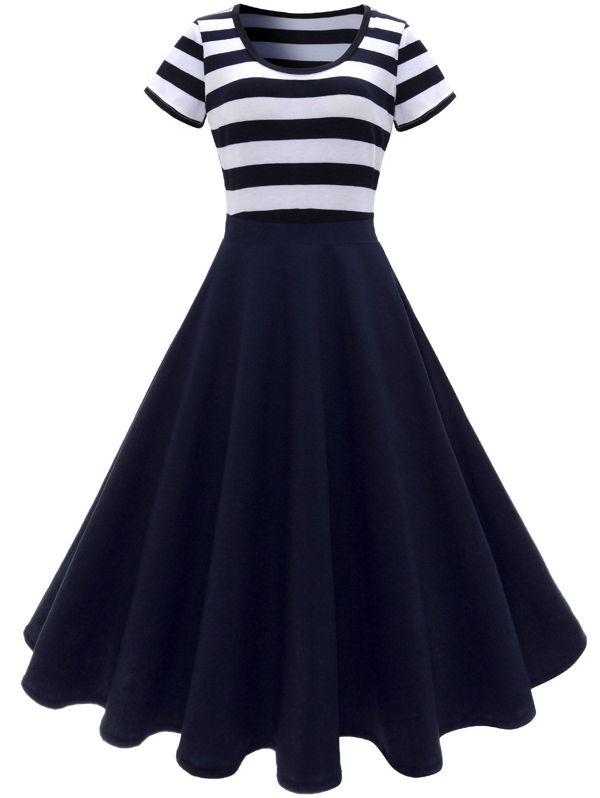 New Stripe Midi Dress  