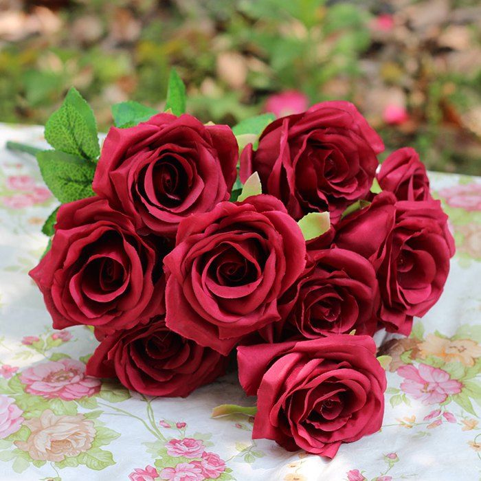 2018 Home Party Decoration Flower Arrangement Artificial Roses Affordable Home Party Decoration Flower Arrangement Artificial Roses
