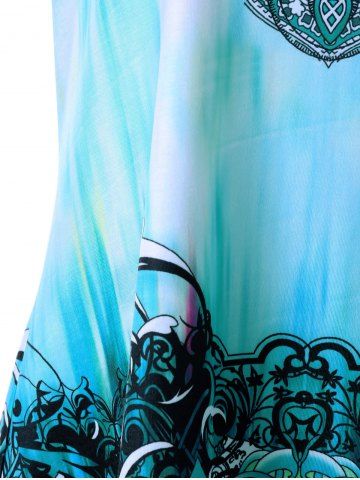 

Plus Size Graphic Handkerchief Tank Top, Blue