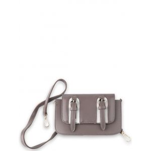 Dual Buckles Mini Cross Body Bag