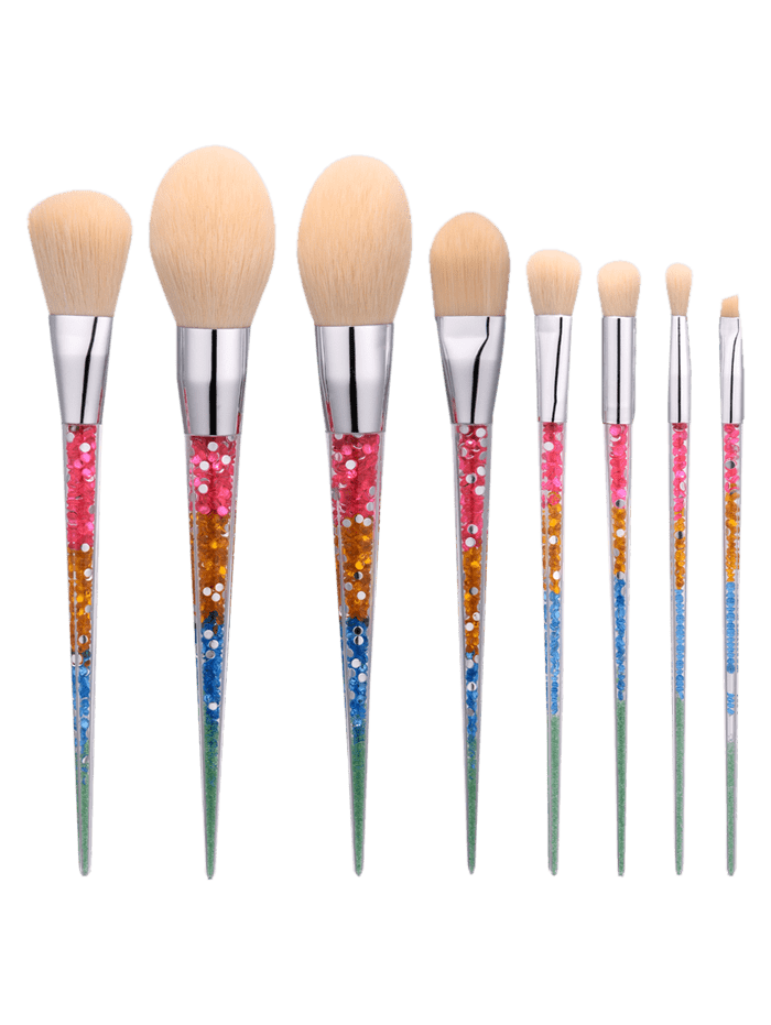 [46 OFF] 8Pcs Nylon Tapered Makeup Brushes Set Rosegal