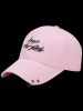 Letters Embroidery Double Metal Circle Baseball Cap -  