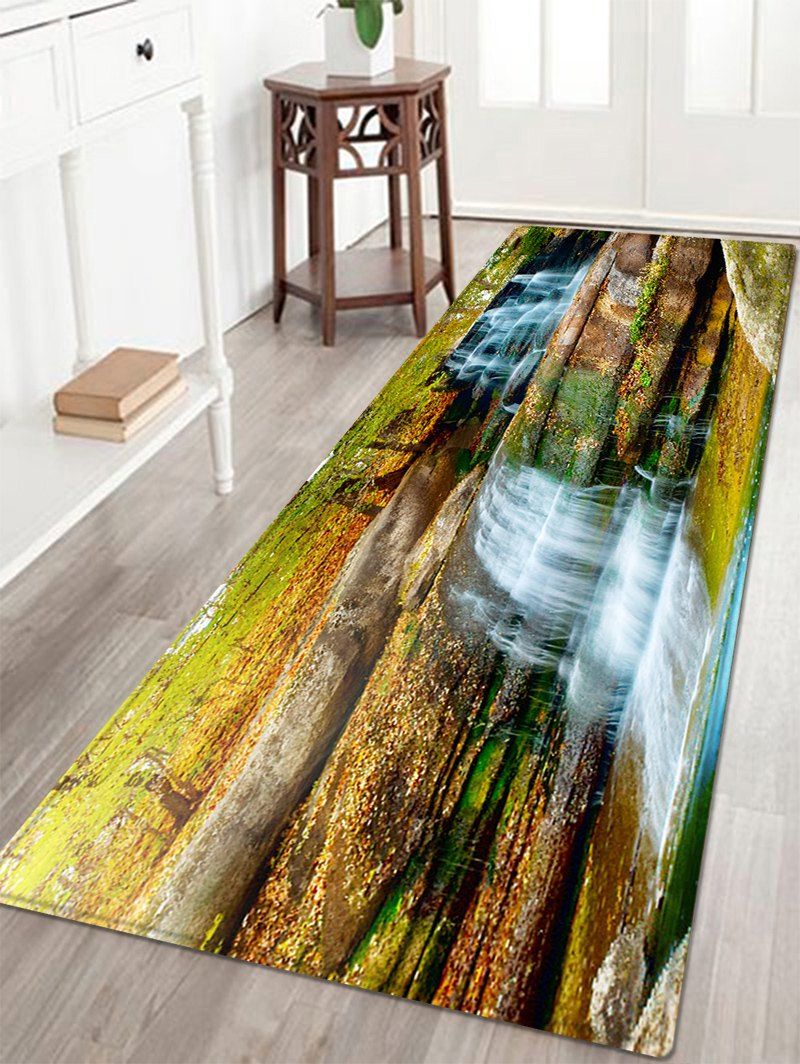 

Waterfall Scenery Pattern Anti-skid Water Absorption Area Rug, Colormix