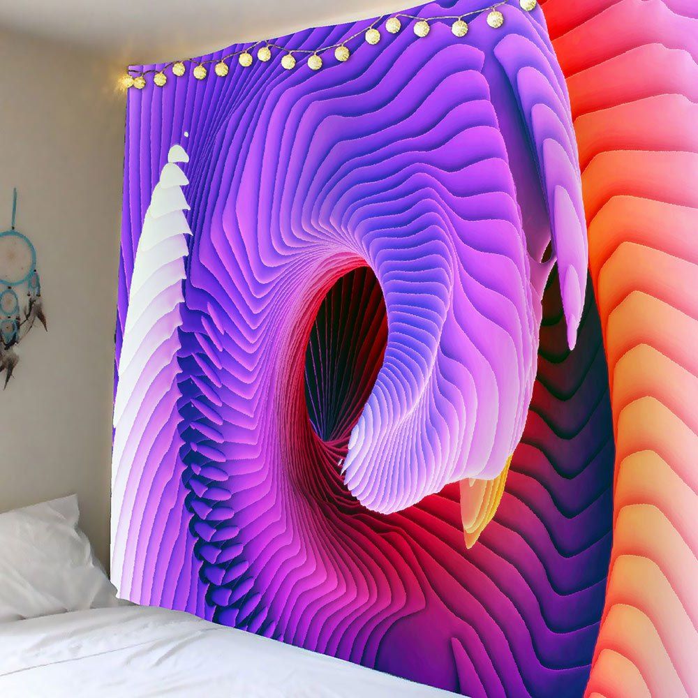 

Home Decor 3D Psychedelic Ombre Waterproof Tapestry, Colorful
