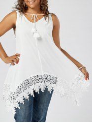 Embout en dentelle Plus Size Top