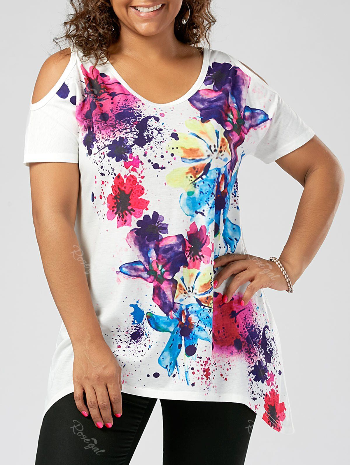 paint splatter tee