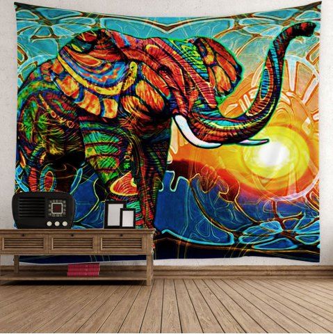 2018 Hippie Elephant Sunlight Wall Hanging Tapestry In Colorful W51 Inch * L59 Inch | Rosegal.com