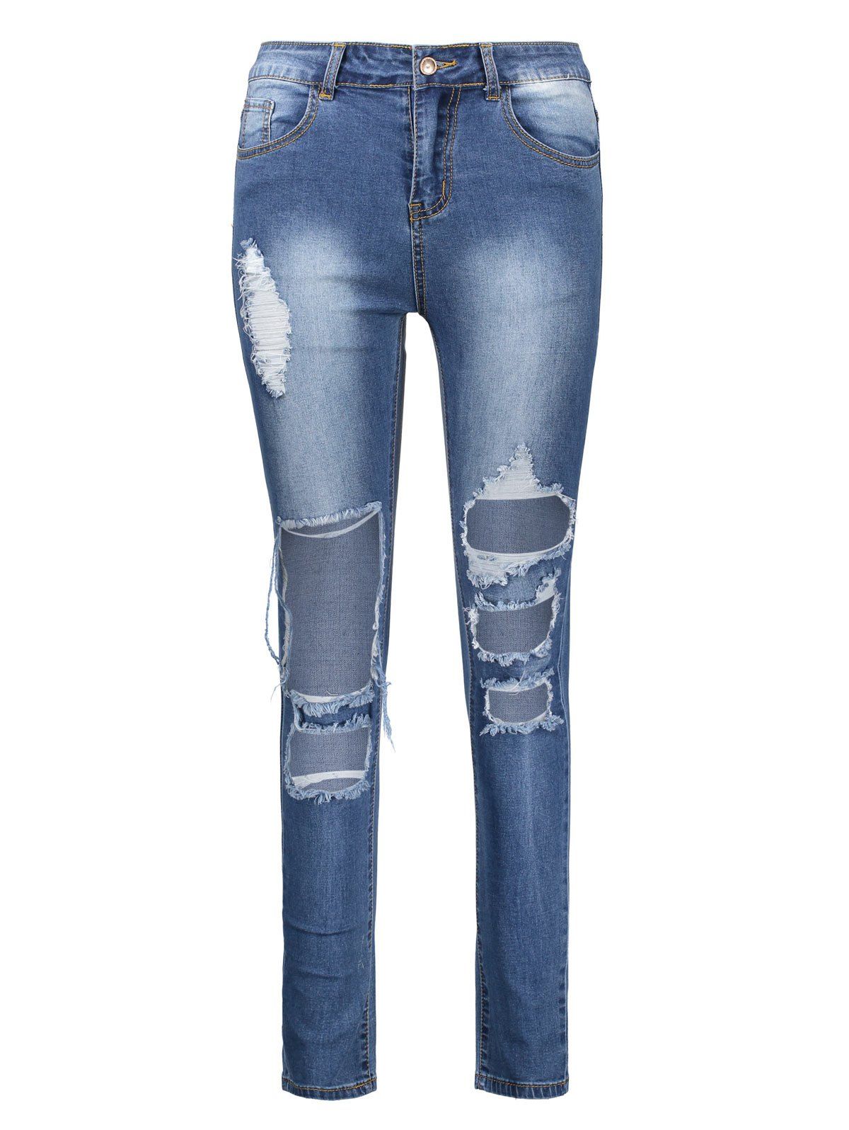 high waisted jeans ankle length