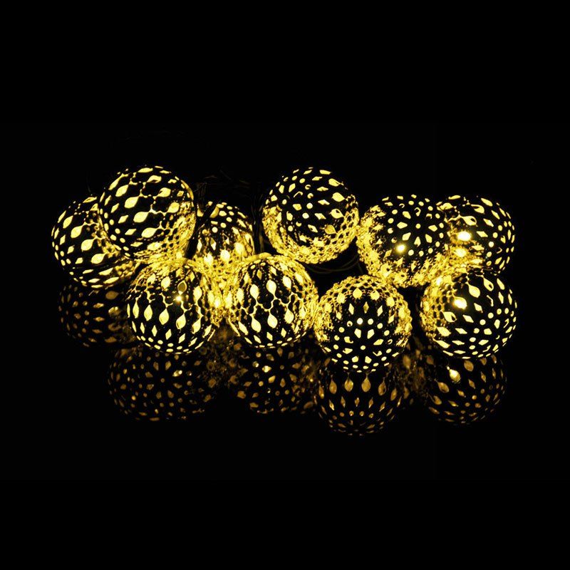 

Garden Decoration 10PCS LED Morocco Solar String Lights, Warm white light