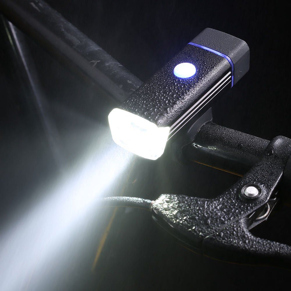 

Outdoor Sport USB Rechargeable Aluminum Cycling Light, Black