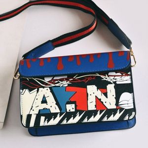 Wide Strap Doodle Crossbody Bag