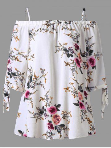 Dioufond Embroidery White Women Shirt Solid Floral Long