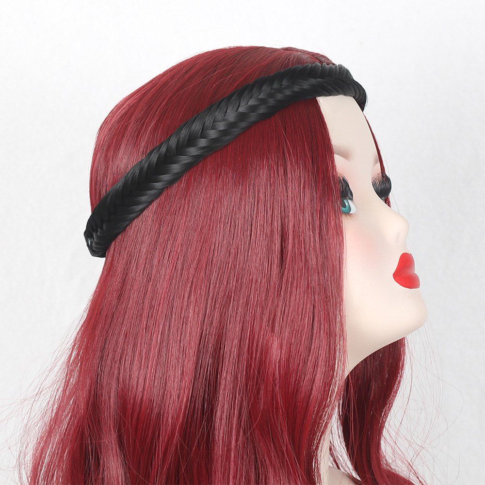 

Fishbone Braided Headband Hair Extension, Black